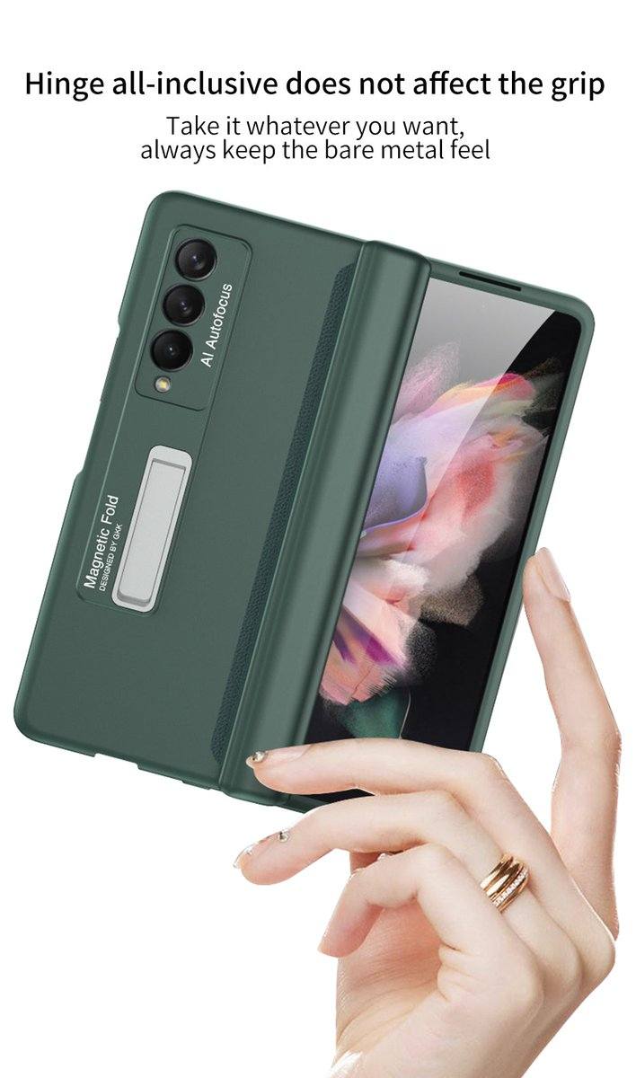 Magnetic Hinge with Stand Case For Samsung Galaxy Z Fold 3 - Premium Mobile Phone Cases from Dressmycell.com - Just $38.00! Shop now at Dressmycell.com Magnetic Hinge with Stand Case For Samsung Galaxy Z Fold 3 - Premium Mobile Phone Cases from Dressmycell.com - Just $38.00! Shop now at Dressmycell.com